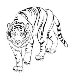 Tiger (Animals) coloring page #174943 to print and color