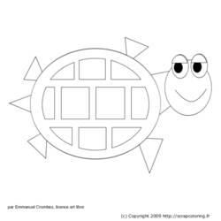 Coloring page: Tortoise (Animals) #13453 - Free Printable Coloring Pages