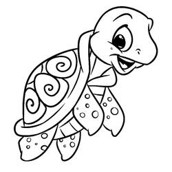 Tortoise (Animals) coloring page #180091 to print and color