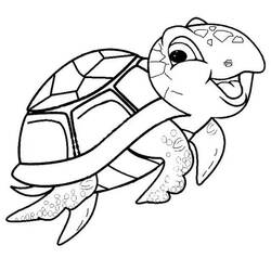 Tortoise (Animals) coloring page #180097 to print and color
