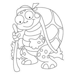 Tortoise (Animals) coloring page #180108 to print and color