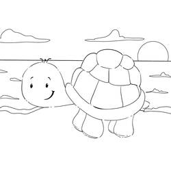 Tortoise (Animals) coloring page #180110 to print and color