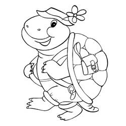 Tortoise (Animals) coloring page #180113 to print and color
