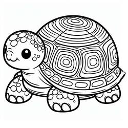 Tortoise (Animals) coloring page #217134 to print and color