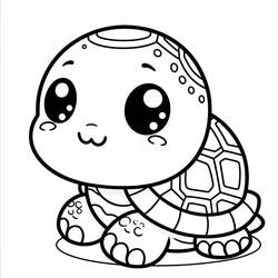 Tortoise (Animals) coloring page #217135 to print and color