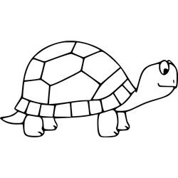 Tortoise (Animals) coloring page #217136 to print and color