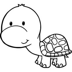 Tortoise (Animals) coloring page #217149 to print and color