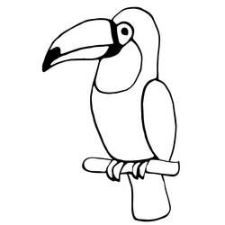 Toucan (Animals) coloring page #197566 to print and color