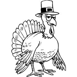 Coloring page: Turkey (Animals) #5294 - Free Printable Coloring Pages