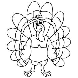 Coloring page: Turkey (Animals) #5295 - Free Printable Coloring Pages