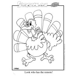 Coloring page: Turkey (Animals) #5312 - Free Printable Coloring Pages