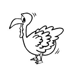 Coloring page: Turkey (Animals) #5314 - Free Printable Coloring Pages