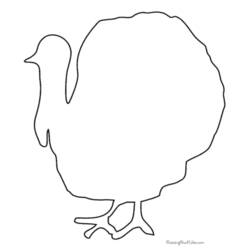 Coloring page: Turkey (Animals) #5317 - Free Printable Coloring Pages