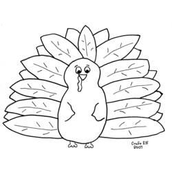 Coloring page: Turkey (Animals) #5318 - Free Printable Coloring Pages