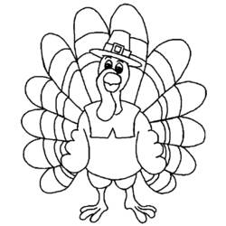 Coloring page: Turkey (Animals) #5326 - Free Printable Coloring Pages
