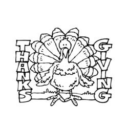 Coloring page: Turkey (Animals) #5333 - Printable coloring pages