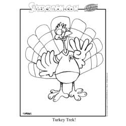 Coloring page: Turkey (Animals) #5342 - Free Printable Coloring Pages