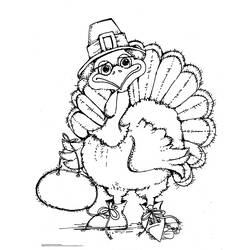 Coloring page: Turkey (Animals) #5357 - Printable coloring pages