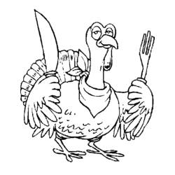 Coloring page: Turkey (Animals) #5358 - Free Printable Coloring Pages