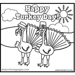 Coloring page: Turkey (Animals) #5364 - Free Printable Coloring Pages