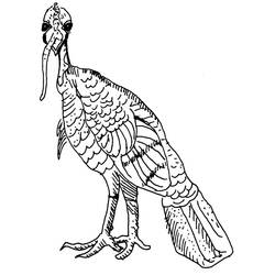 Coloring page: Turkey (Animals) #5370 - Free Printable Coloring Pages