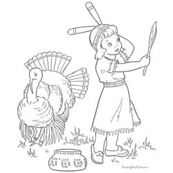 Coloring page: Turkey (Animals) #5374 - Free Printable Coloring Pages