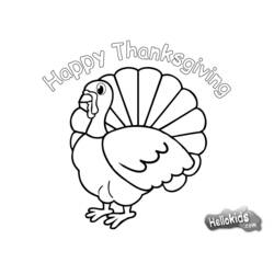 Coloring page: Turkey (Animals) #5387 - Printable coloring pages