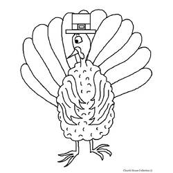 Coloring page: Turkey (Animals) #5395 - Free Printable Coloring Pages