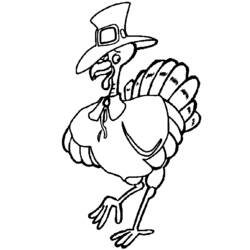 Coloring page: Turkey (Animals) #5397 - Free Printable Coloring Pages