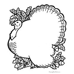 Coloring page: Turkey (Animals) #5404 - Free Printable Coloring Pages