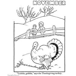 Coloring page: Turkey (Animals) #5413 - Free Printable Coloring Pages