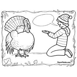 Coloring page: Turkey (Animals) #5415 - Free Printable Coloring Pages