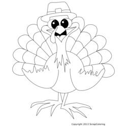 Coloring page: Turkey (Animals) #5428 - Free Printable Coloring Pages