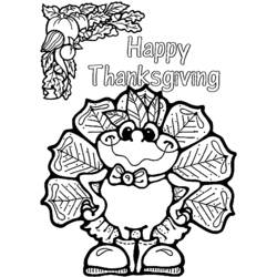 Coloring page: Turkey (Animals) #5432 - Free Printable Coloring Pages