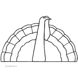 Coloring page: Turkey (Animals) #5437 - Free Printable Coloring Pages