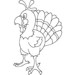 Coloring page: Turkey (Animals) #5448 - Free Printable Coloring Pages