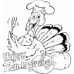 Coloring page: Turkey (Animals) #5450 - Free Printable Coloring Pages