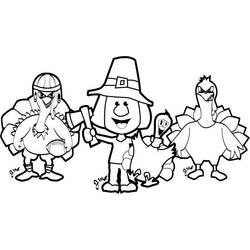 Coloring page: Turkey (Animals) #5453 - Free Printable Coloring Pages