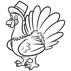 Coloring page: Turkey (Animals) #5462 - Free Printable Coloring Pages