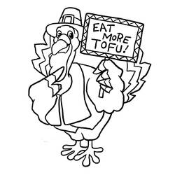 Coloring page: Turkey (Animals) #5468 - Free Printable Coloring Pages