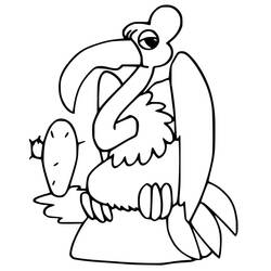 Vulture (Animals) coloring page #205323 to print and color