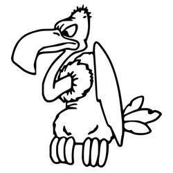 Vulture (Animals) coloring page #205329 to print and color