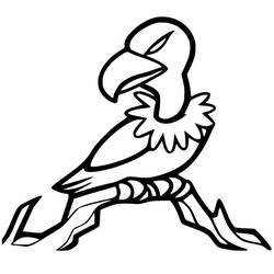 Vulture (Animals) coloring page #205330 to print and color