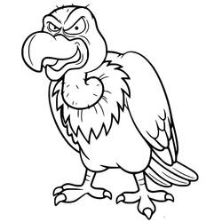 Vulture (Animals) coloring page #205331 to print and color