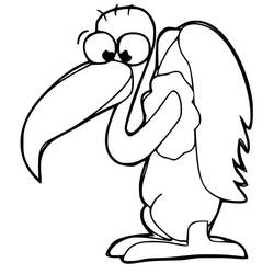 Vulture (Animals) coloring page #205334 to print and color