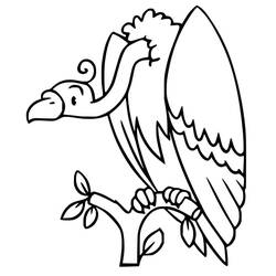Vulture (Animals) coloring page #205339 to print and color