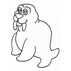 Coloring page: Walrus (Animals) #16464 - Free Printable Coloring Pages