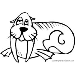 Coloring page: Walrus (Animals) #16484 - Printable coloring pages