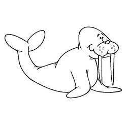 Walrus (Animals) coloring page #208680 to print and color