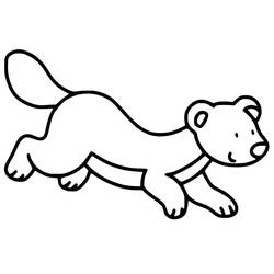 Coloring page: Weasel (Animals) #205448 - Free Printable Coloring Pages